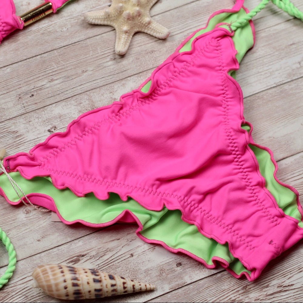 Double face bikini Neon set top & bottom - Picture 5 of 16